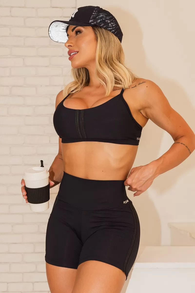 ZNG - COLLEGE BLACK SHORTS - SHO240