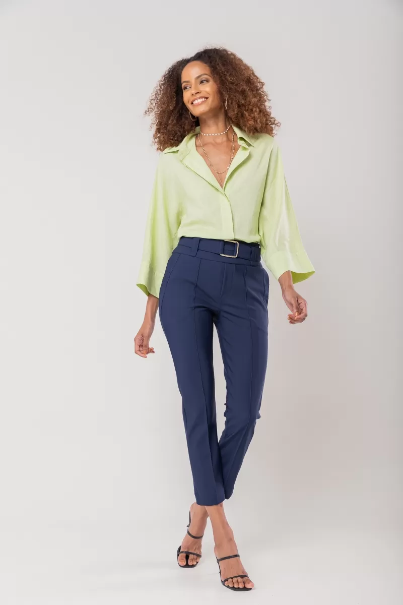 Hidrogênio - MG BAT LINEN MIXED LIGHT GREEN OVERSIZED SHIRT - 20127462 Hidrogênio - MG BAT LINEN MIXED LIGHT GREEN OVERSIZED SHIRT - 20127462