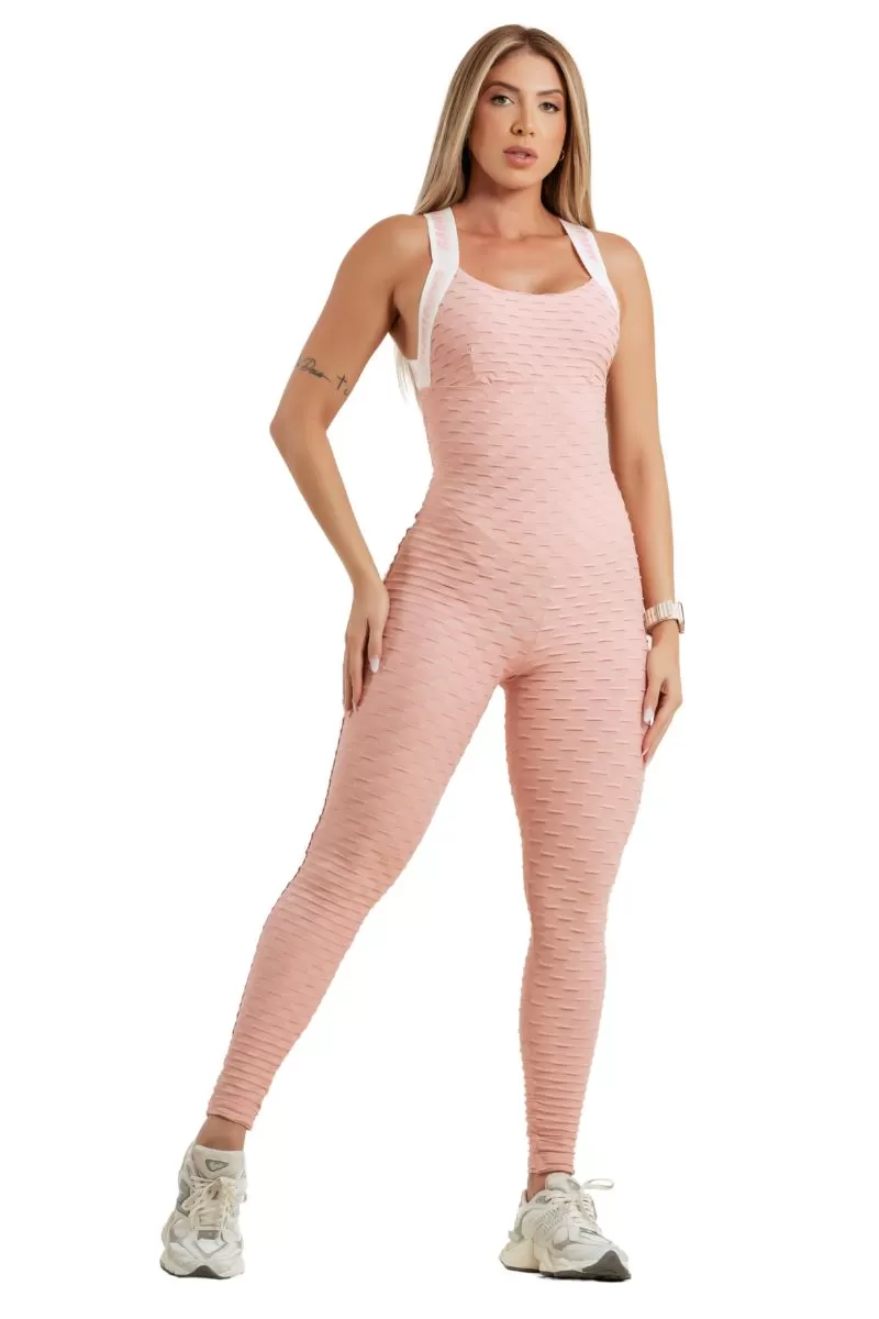 Garotafit - Pink Riga Jumpsuit - MAC288RSIDB