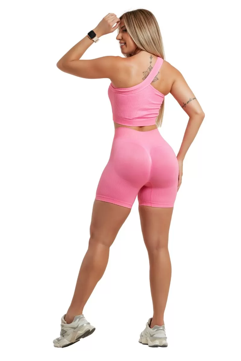 Garotafit - Maya Pink Seamless Set - SCJ131DB Garotafit - Maya Pink Seamless Set - SCJ131DB