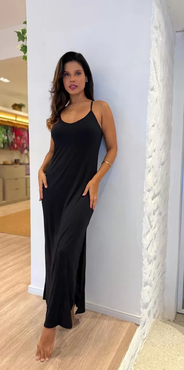 Santa Areia - Vestido longo Preto - 2500.01PT