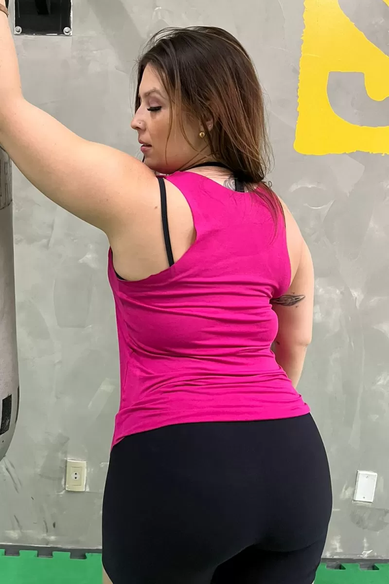 ZNG - I'M BUSY PINK TANK TOP - BLU400