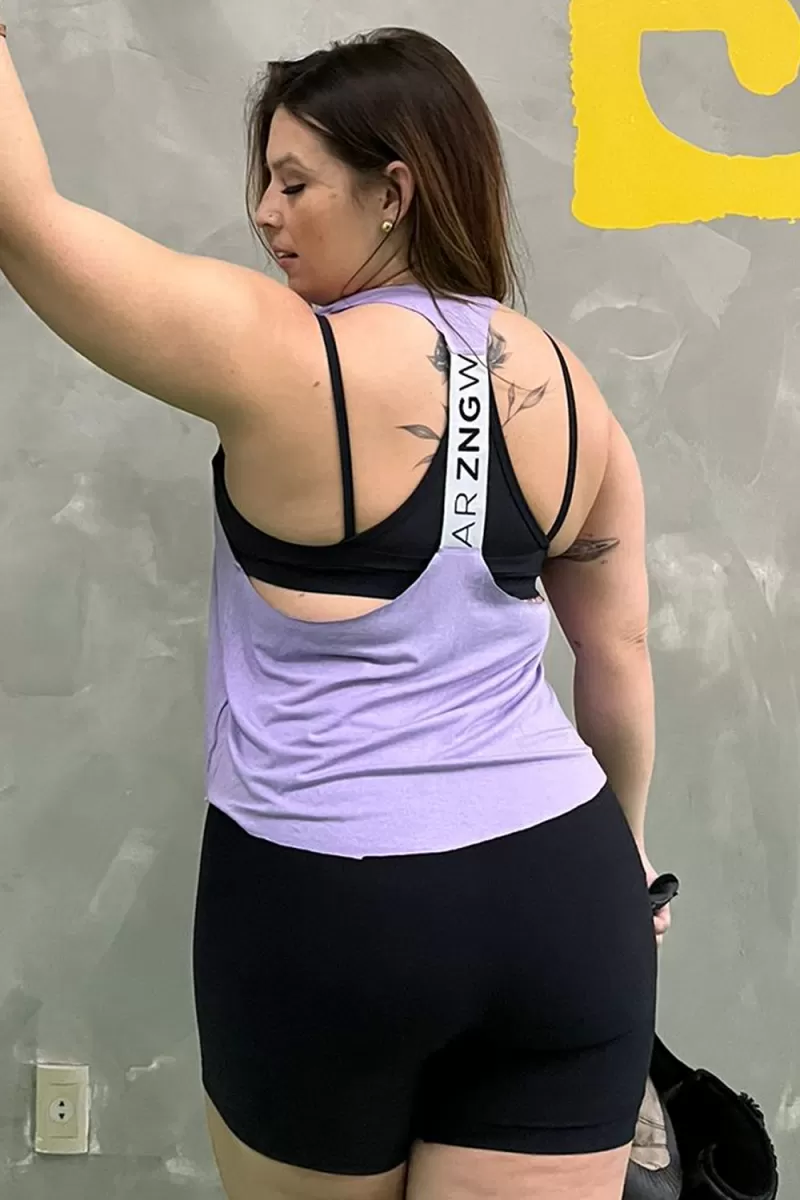 ZNG - DONT GIVE UP PURPLE TANK TOP - BLU401 ZNG - DONT GIVE UP PURPLE TANK TOP - BLU401