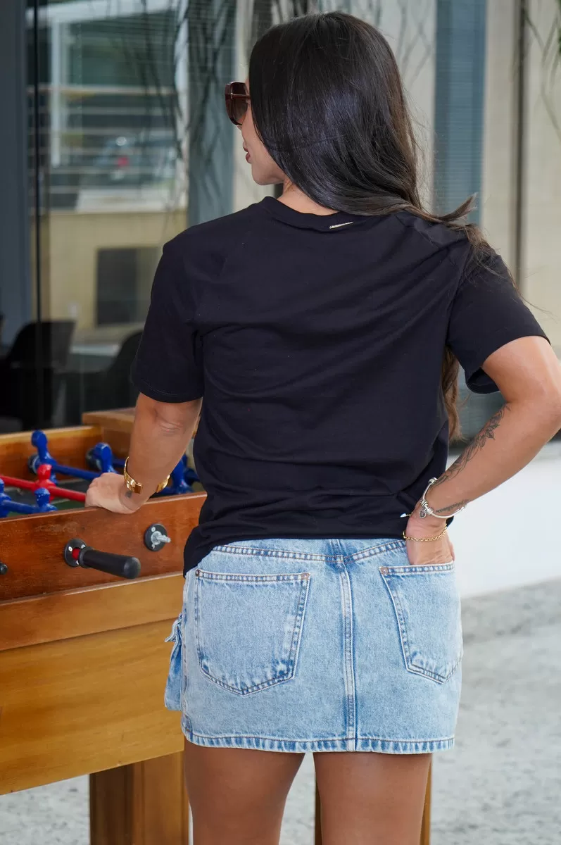 MYFT - SHORT SLEEVE T-SHIRT WITH OVERLAY - 502TS004720 MYFT - SHORT SLEEVE T-SHIRT WITH OVERLAY - 502TS004720