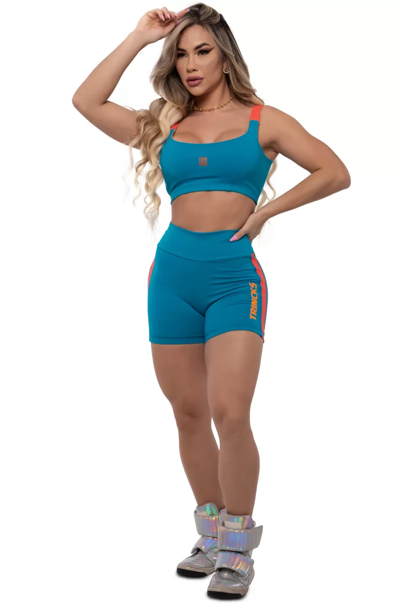 Trincks - Short and Top Strip Set Petroleum and Orange - 