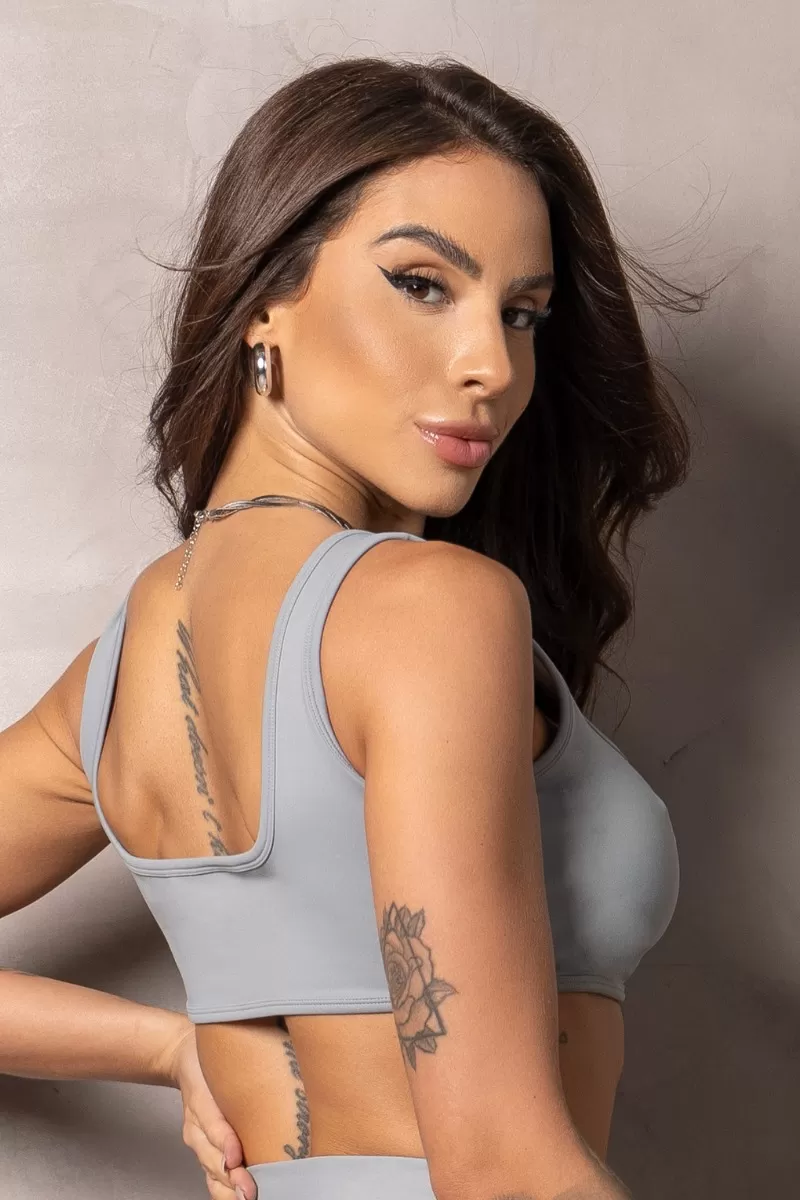 Hipkini - Elevate Top Grey with Silk - 33330846 Hipkini - Elevate Top Grey with Silk - 33330846