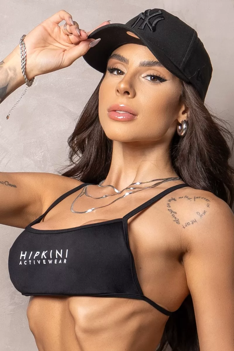 Hipkini - Black Elevate Top with Thin Straps - 33330842