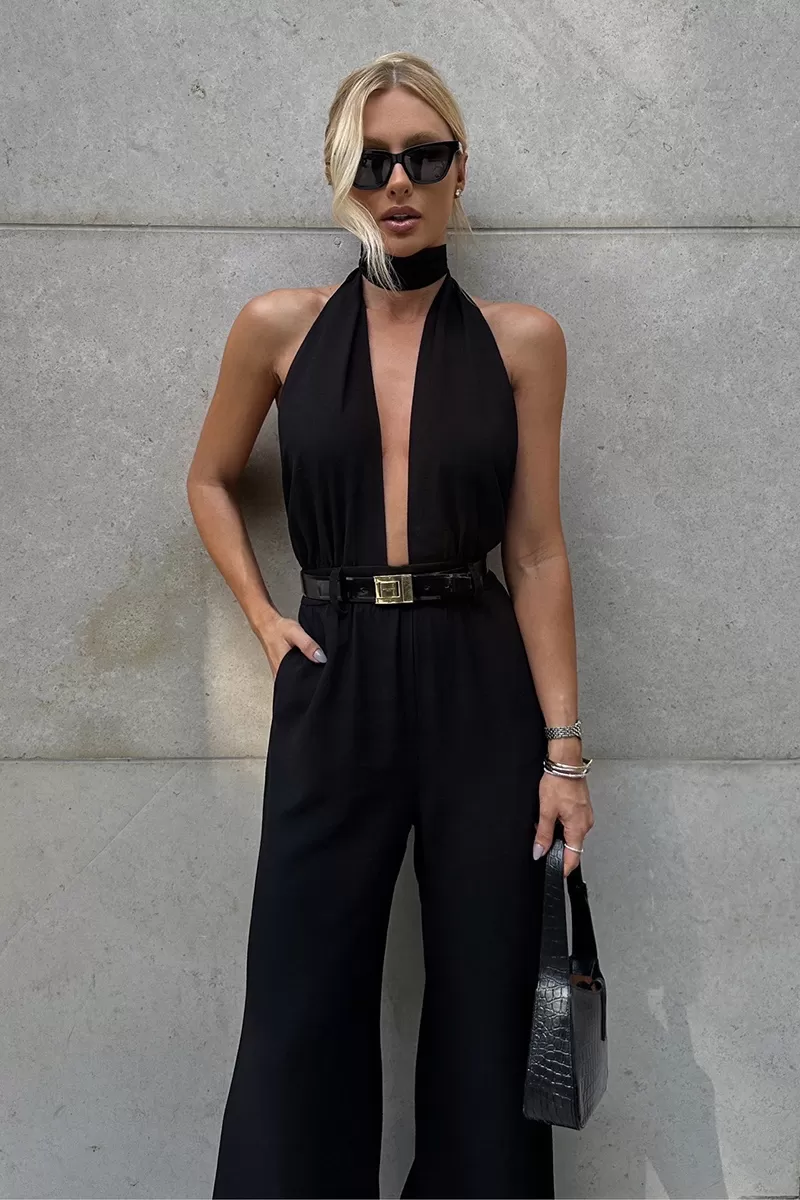 Dot Clothing - Jumpsuit Dot Clothing Diana Pantalona Black - 2578PRETO Dot Clothing - Jumpsuit Dot Clothing Diana Pantalona Black - 2578PRETO