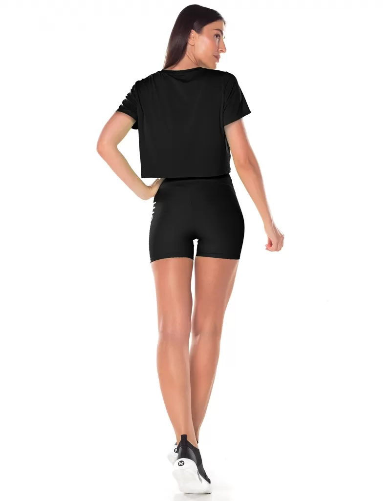 Vestem - Short Sleeve Dry Fit Cropped Ambassador Shirt Black - BMC501.ESS.C0002 Vestem - Short Sleeve Dry Fit Cropped Ambassador Shirt Black - BMC501.ESS.C0002