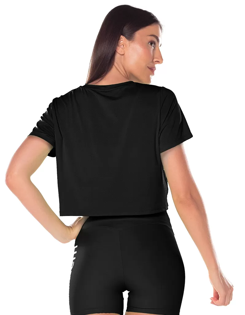 Vestem - Short Sleeve Dry Fit Cropped Ambassador Shirt Black - BMC501.ESS.C0002 Vestem - Short Sleeve Dry Fit Cropped Ambassador Shirt Black - BMC501.ESS.C0002