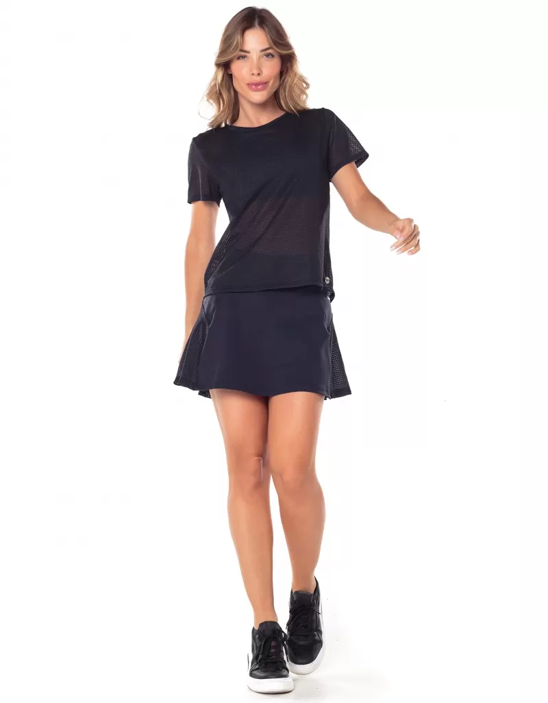 Vestem - Cleo Black Short Sleeve Shirt with Back - BMC759.V25.C0002 Vestem - Cleo Black Short Sleeve Shirt with Back - BMC759.V25.C0002