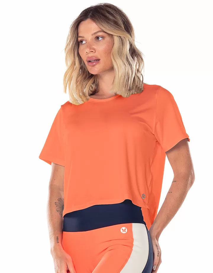 Vestem - Astra Neon Orange Dry Fit Short Sleeve Shirt - BMC762.V25.C0007