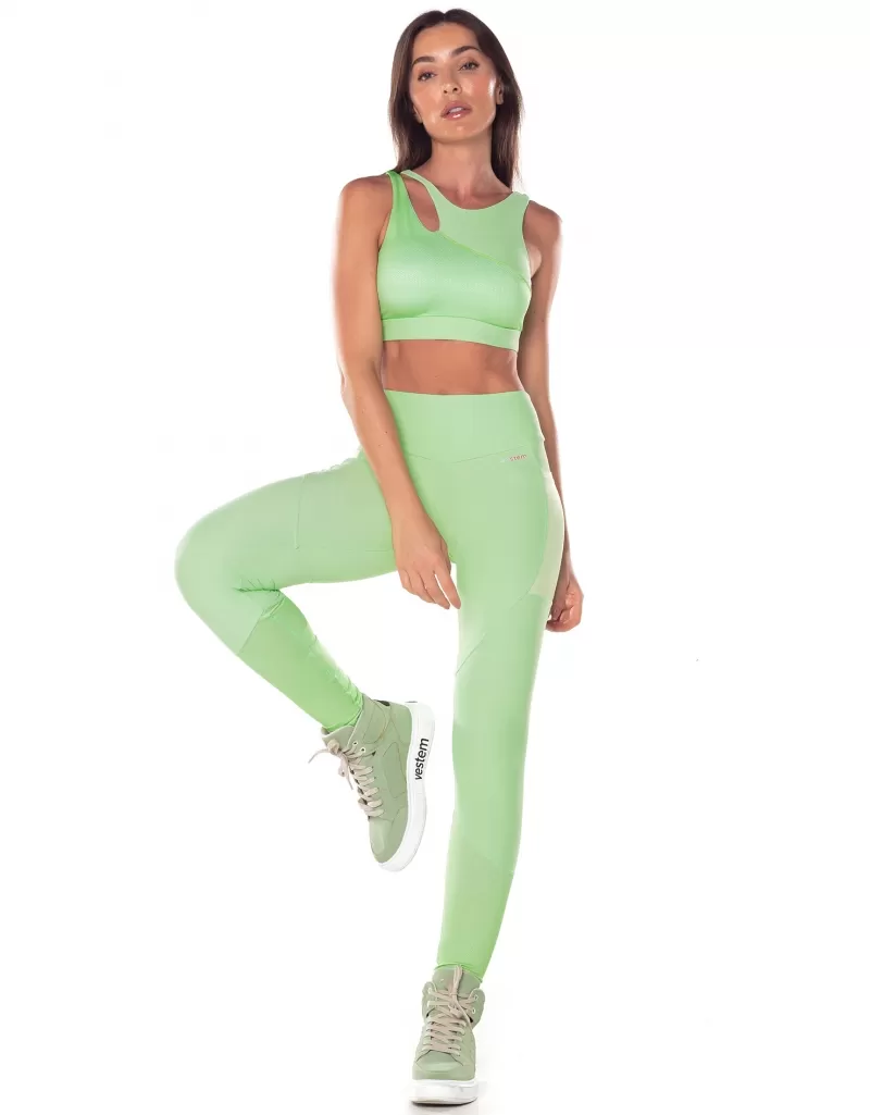 Vestem - Mint Green Seashore Cutout Leggings - FS1377.V25.C0280 Vestem - Mint Green Seashore Cutout Leggings - FS1377.V25.C0280