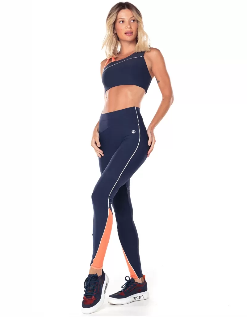 Vestem - Leggings with Astra Navy Blue Dark Stripe - FS1422.V25.C0173 Vestem - Leggings with Astra Navy Blue Dark Stripe - FS1422.V25.C0173