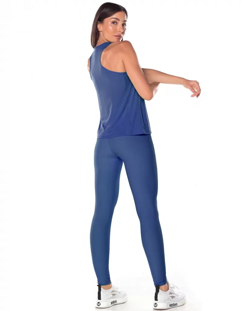 Vestem - Dry Fit Ambassador Tank Shirt in Blue Jeans - REG302.ESS.C0257