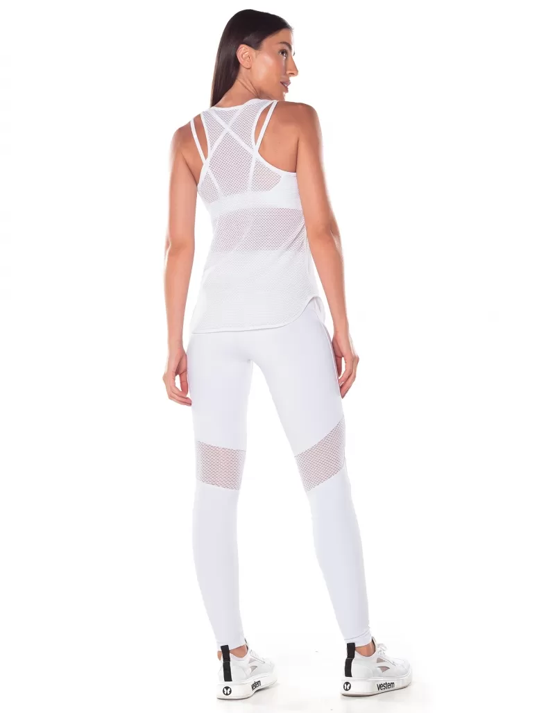 Vestem - Cleo White Swim Tank Shirt - REG779.V25.C0001
