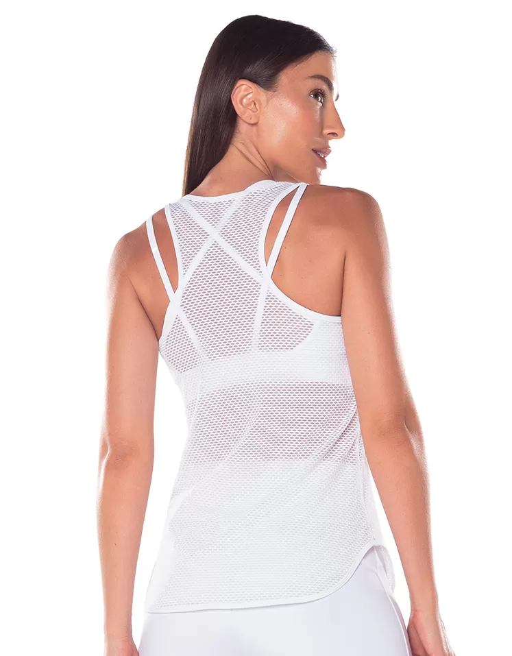 Vestem - Cleo White Swim Tank Shirt - REG779.V25.C0001