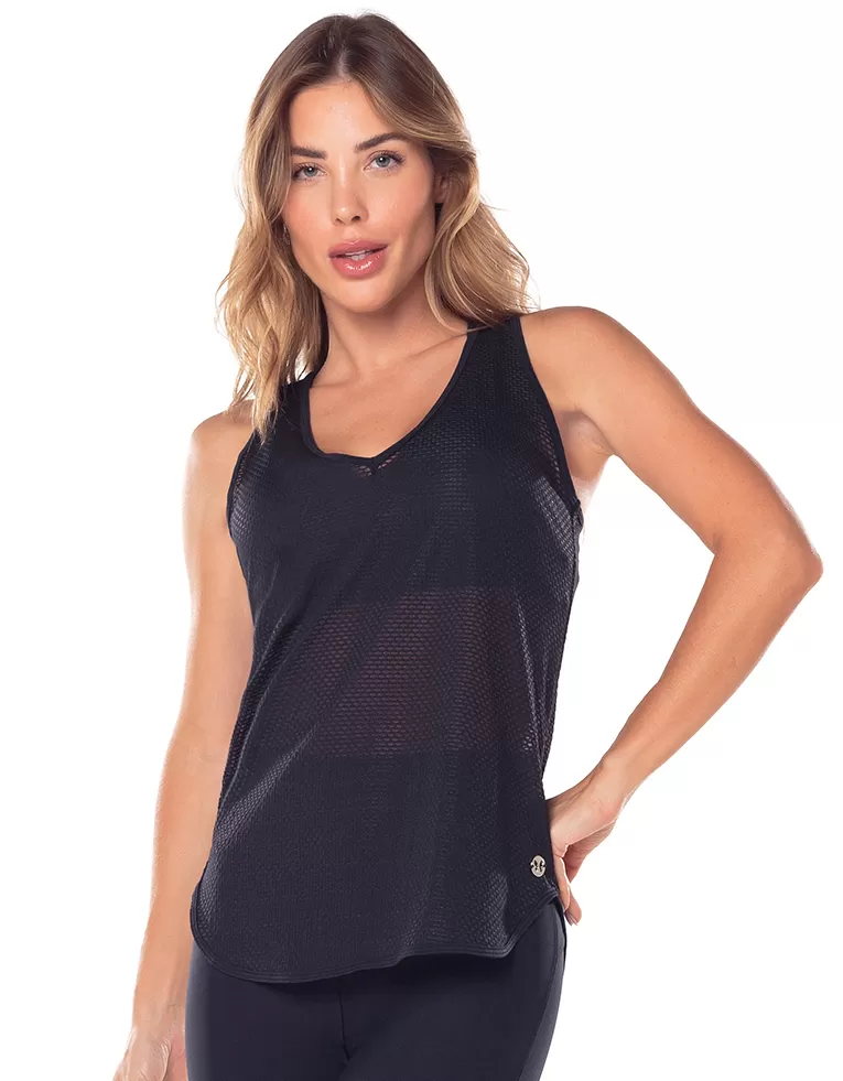 Vestem - Cleo Black Swim Tank Shirt - REG779.V25.C0002