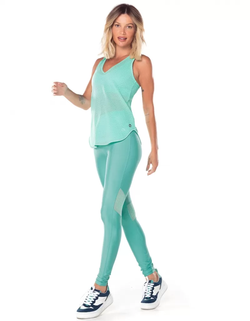 Vestem - Cleo Green Aqua Swim Tank Shirt - REG779.V25.C0031 Vestem - Cleo Green Aqua Swim Tank Shirt - REG779.V25.C0031