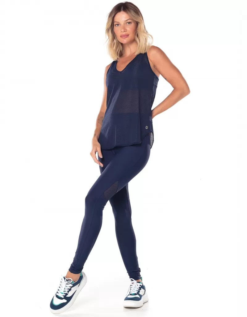 Vestem - Cleo Navy Swimmer Tank Shirt Darkness - REG779.V25.C0173 Vestem - Cleo Navy Swimmer Tank Shirt Darkness - REG779.V25.C0173
