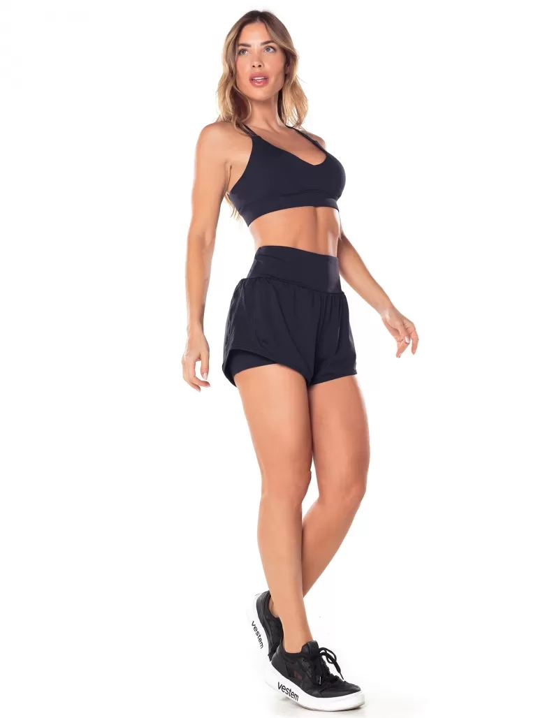 Vestem - Cleo Black Running Shorts - SH606.V25.C0002 Vestem - Cleo Black Running Shorts - SH606.V25.C0002