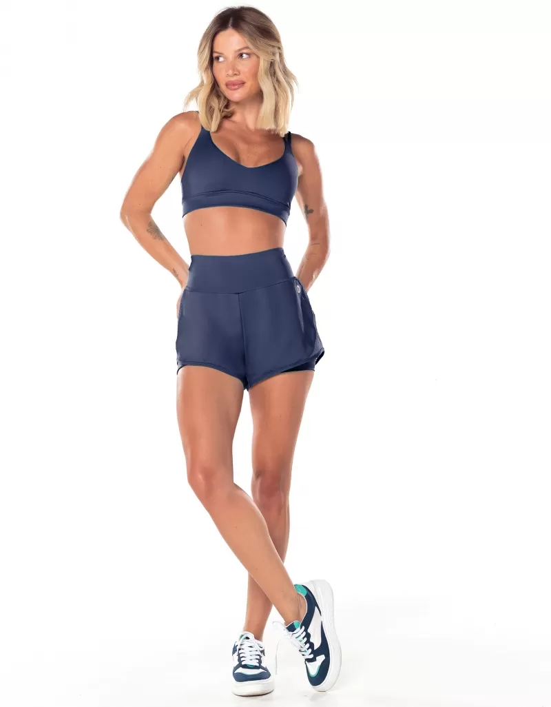 Vestem - Cleo Navy Blue Dark Running Shorts - SH606.V25.C0173 Vestem - Cleo Navy Blue Dark Running Shorts - SH606.V25.C0173