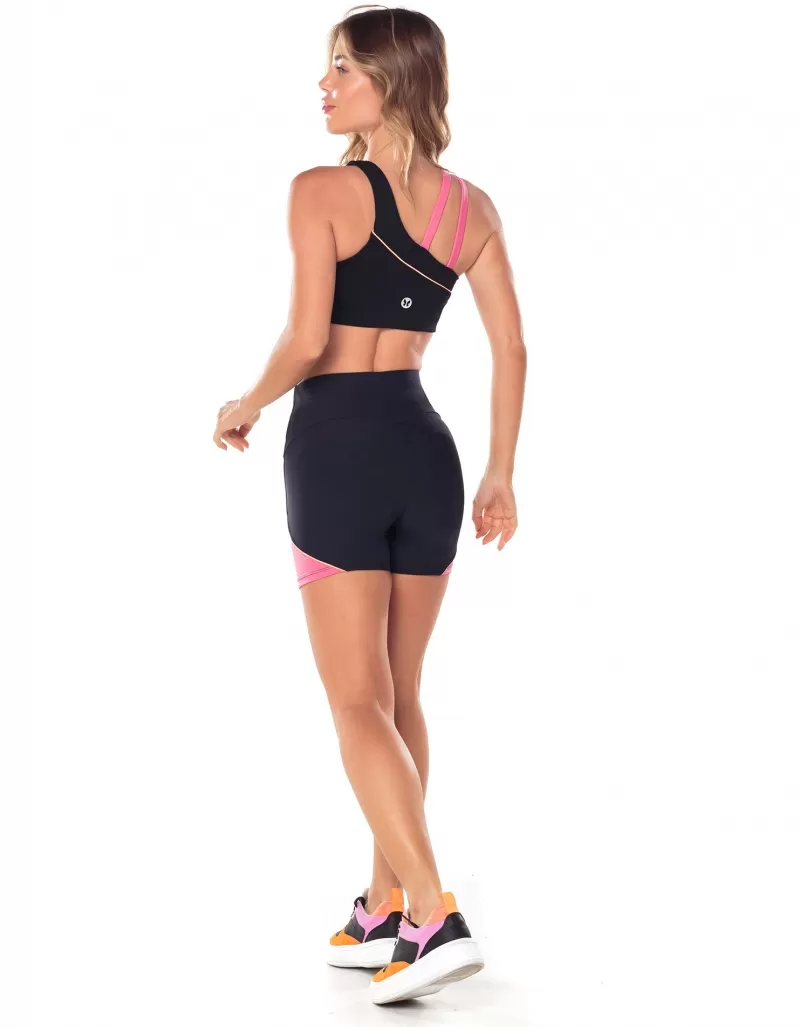 Vestem - Astra Black Striped Shorts - SH610.V25.C0002 Vestem - Astra Black Striped Shorts - SH610.V25.C0002