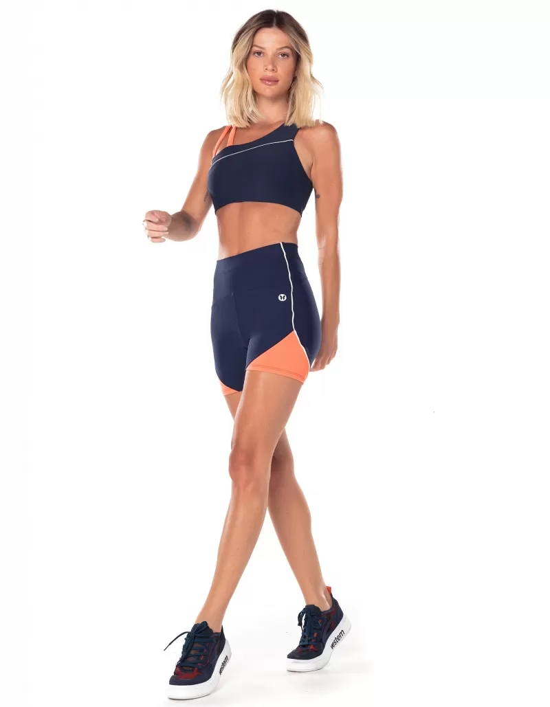 Vestem - Shorts with Astra Dark Navy Stripe - SH610.V25.C0173 Vestem - Shorts with Astra Dark Navy Stripe - SH610.V25.C0173