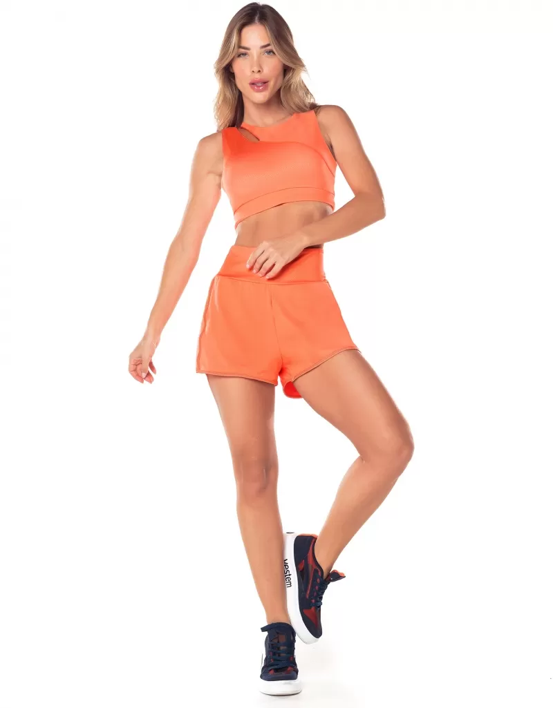 Vestem - Neon Orange Seashore Running Shorts - SH627.V25.C0007 Vestem - Neon Orange Seashore Running Shorts - SH627.V25.C0007