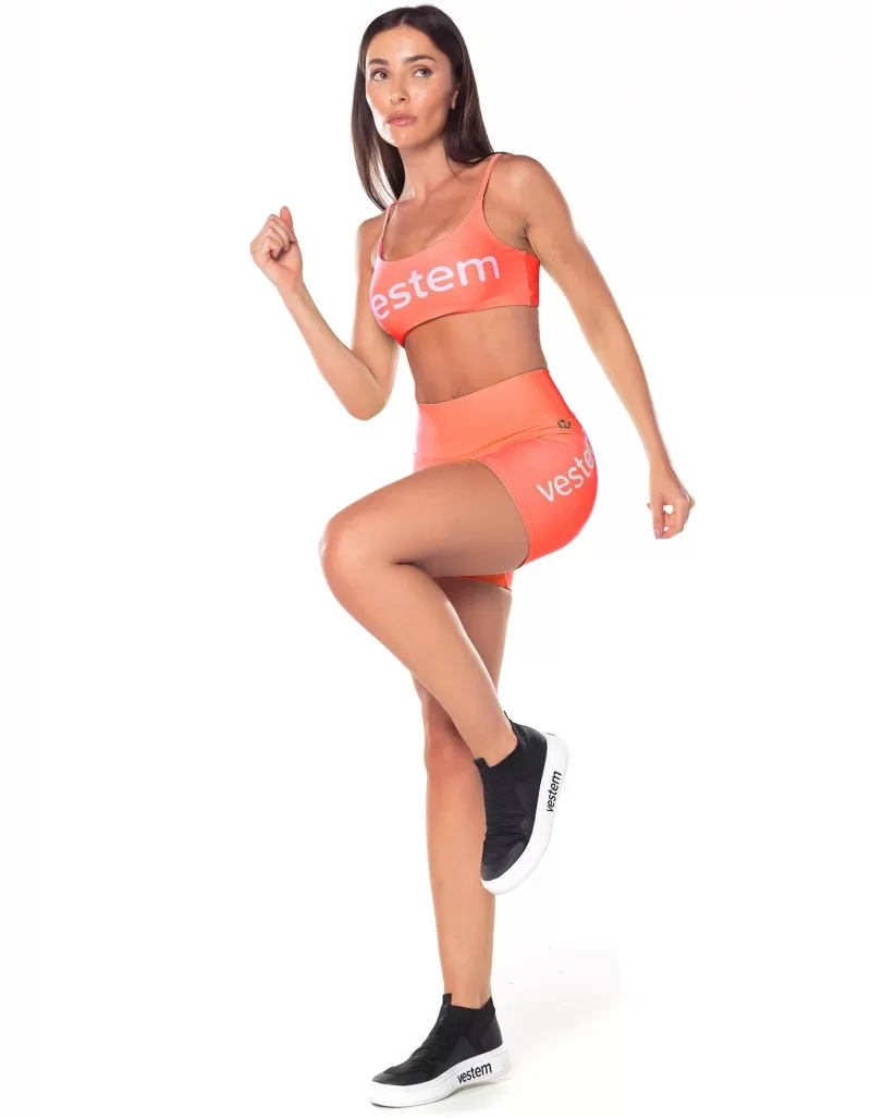 Vestem - Neon Orange Ambassador Shorts - SH633.ESS.C0007 Vestem - Neon Orange Ambassador Shorts - SH633.ESS.C0007