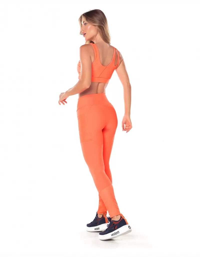 Vestem - Neon Orange Seashore Asymmetrical Top - TOP1071.V25.C0007 Vestem - Neon Orange Seashore Asymmetrical Top - TOP1071.V25.C0007