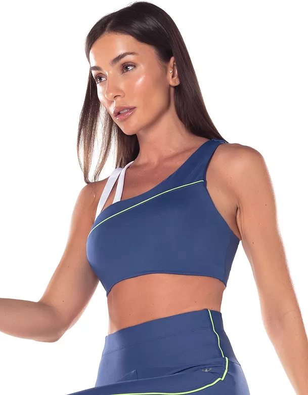 Vestem - Astra Asymmetrical Top in Blue Jeans - TOP1085.V25.C0257