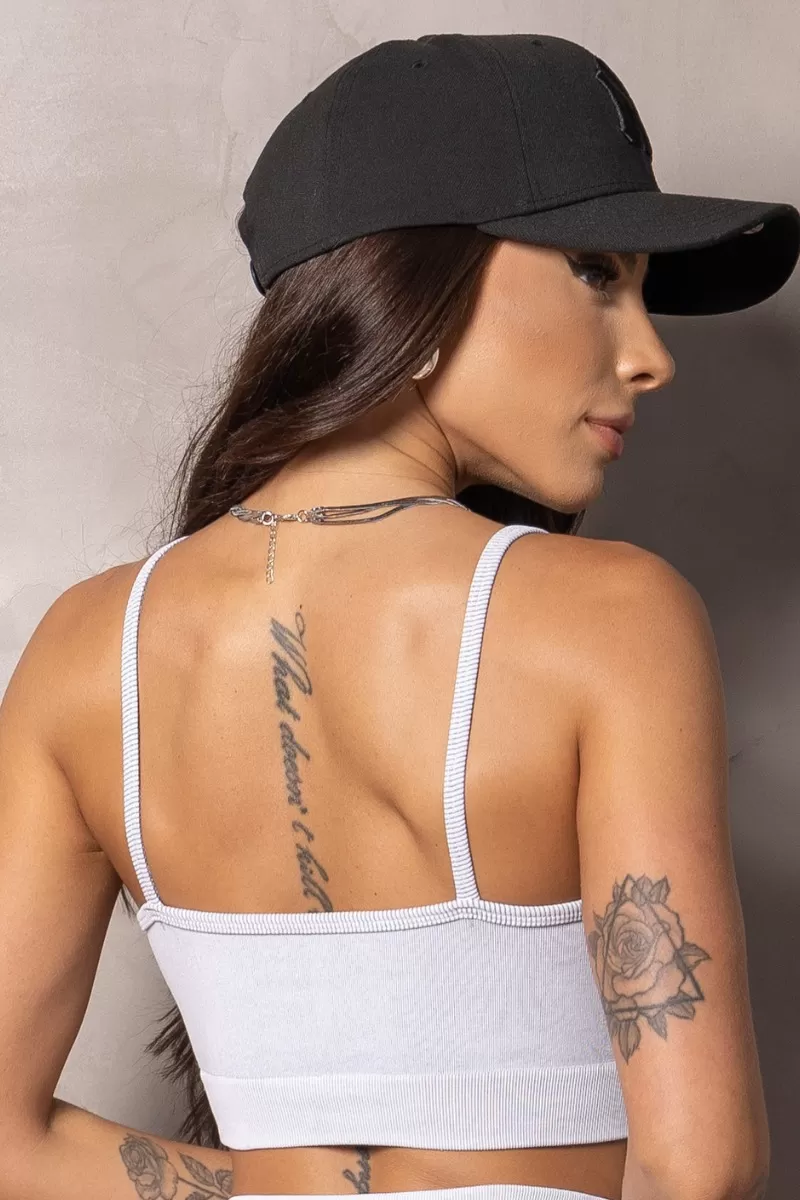 Hipkini - Elevate White Heather Seamless Top - 33331041 Hipkini - Elevate White Heather Seamless Top - 33331041