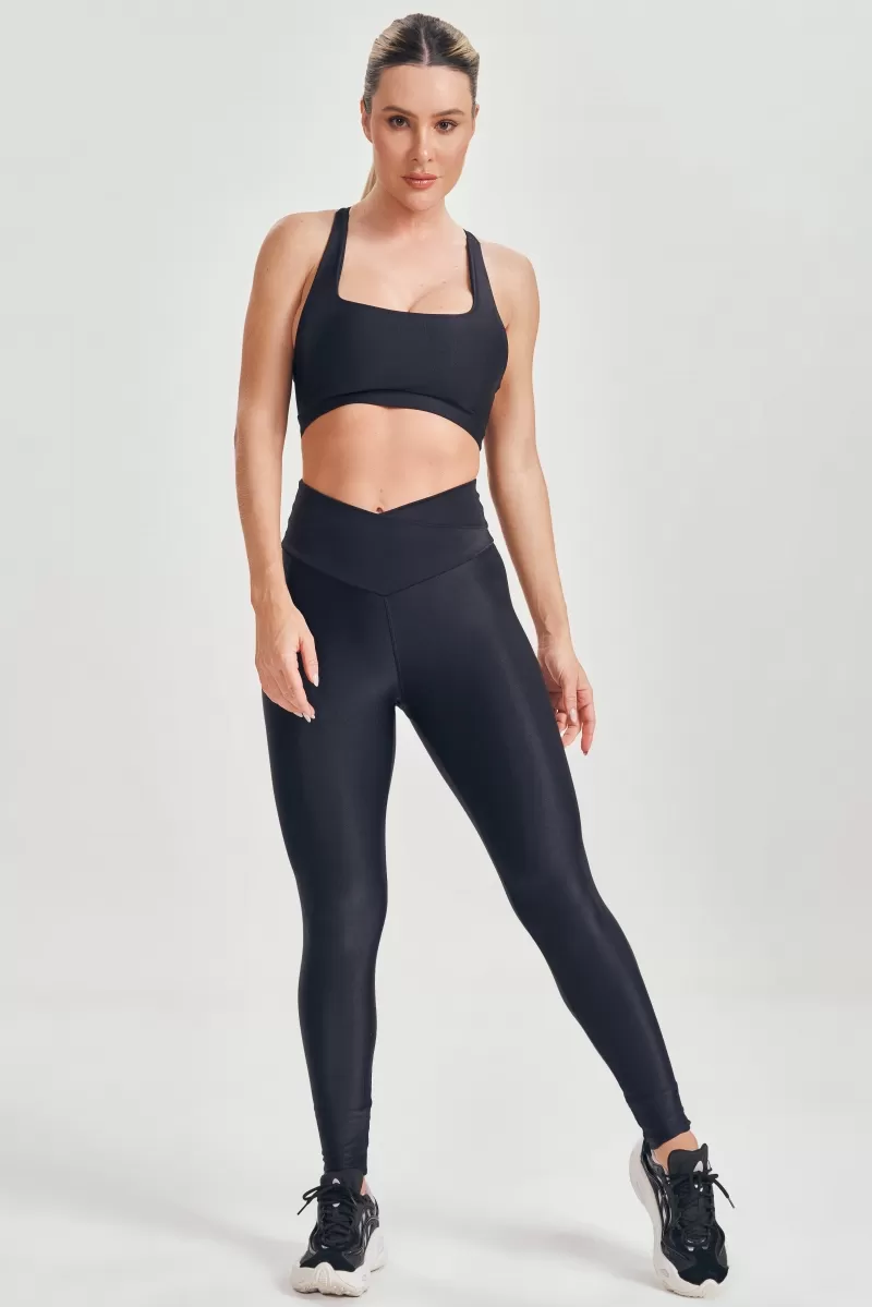 Lets Gym - Sports bra Swimmer Just Black - 2567PT Lets Gym - Sports bra Swimmer Just Black - 2567PT