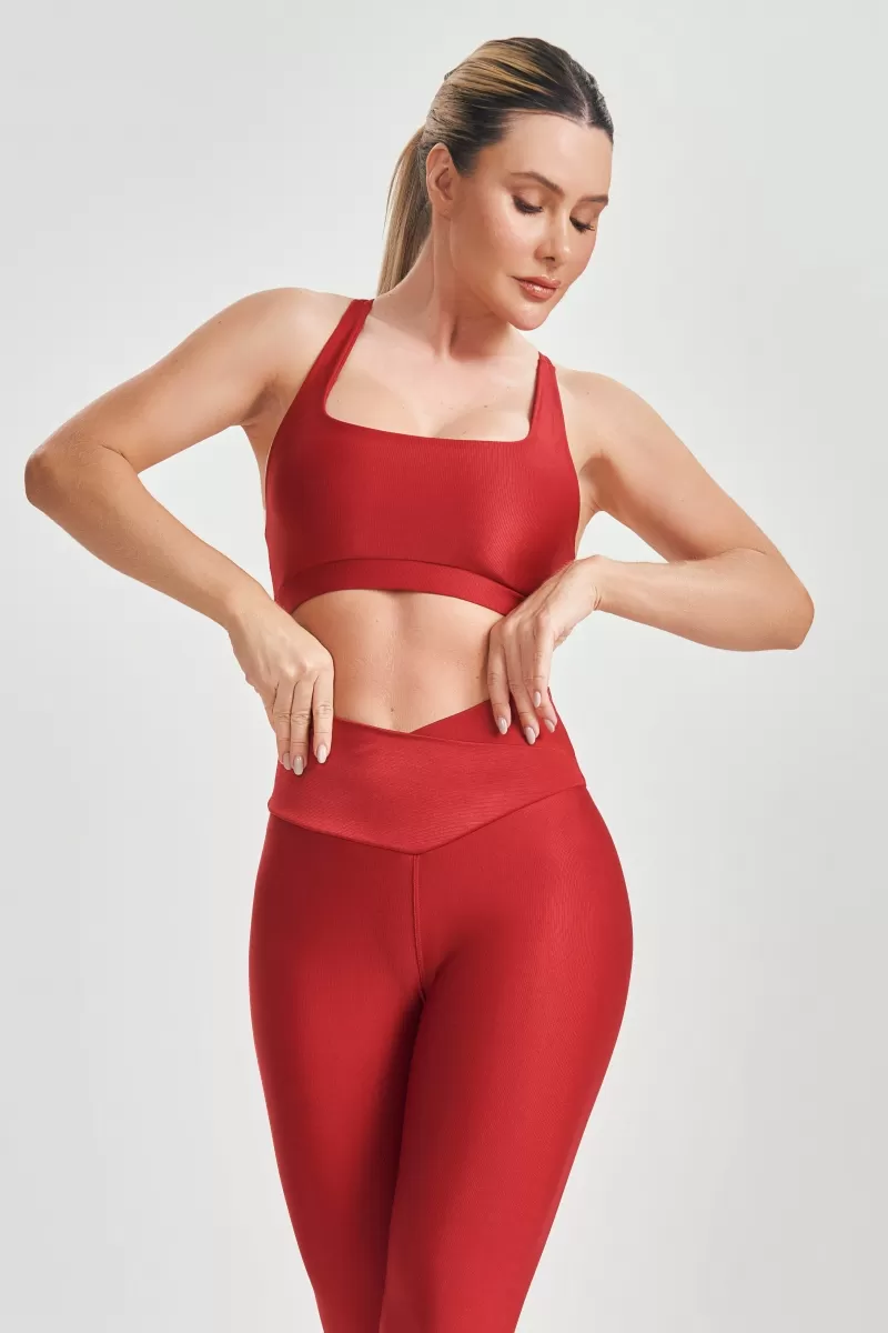 Lets Gym - Sports bra Swimmer Just Red - 2567VM