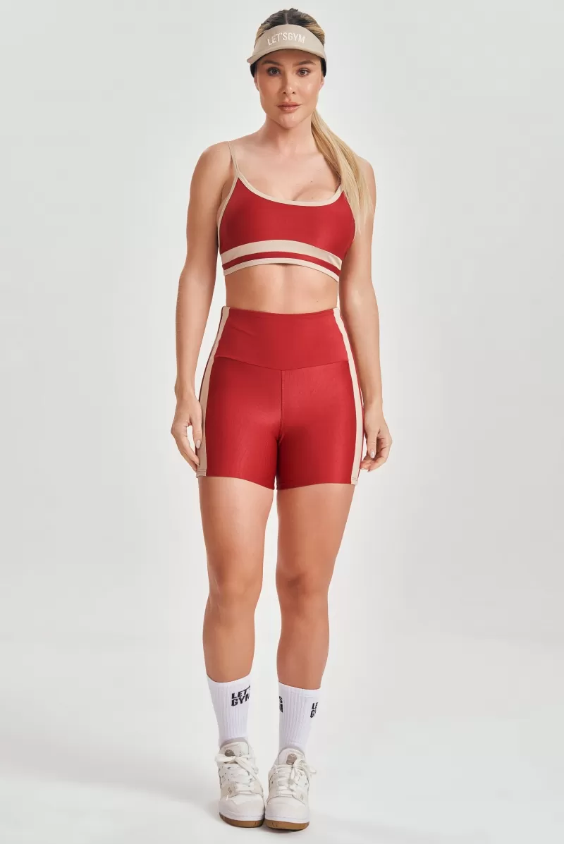 Lets Gym - Vintage Red Sports Bra - 2557VM Lets Gym - Vintage Red Sports Bra - 2557VM