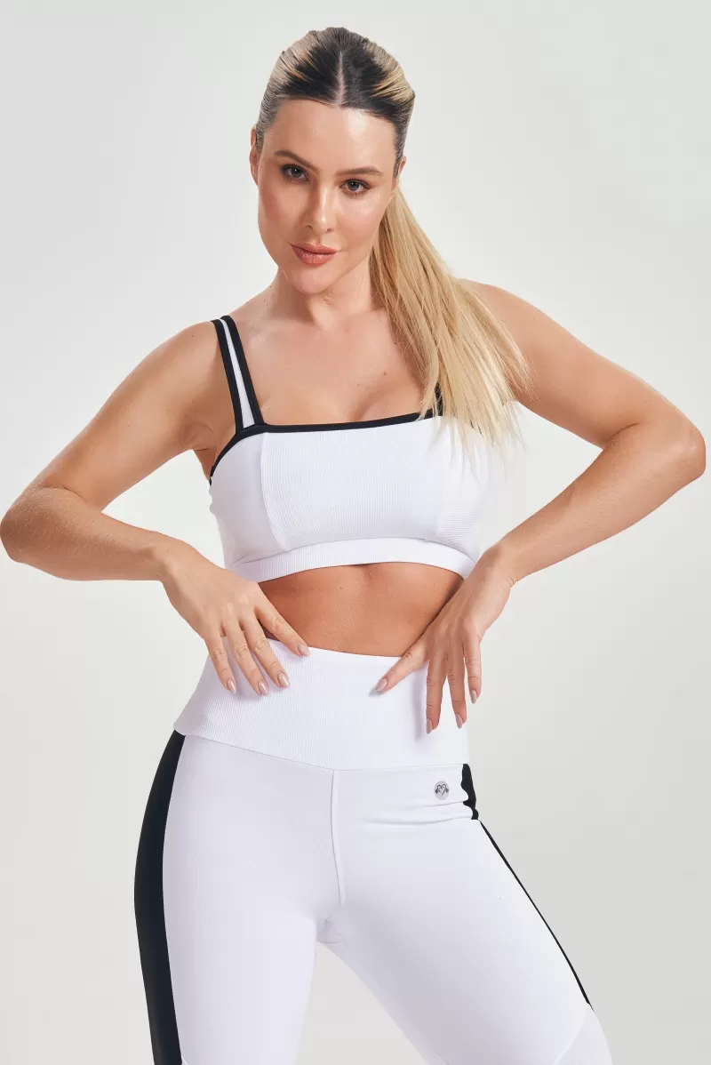 Lets Gym - Sports bra Court White - 2561BR