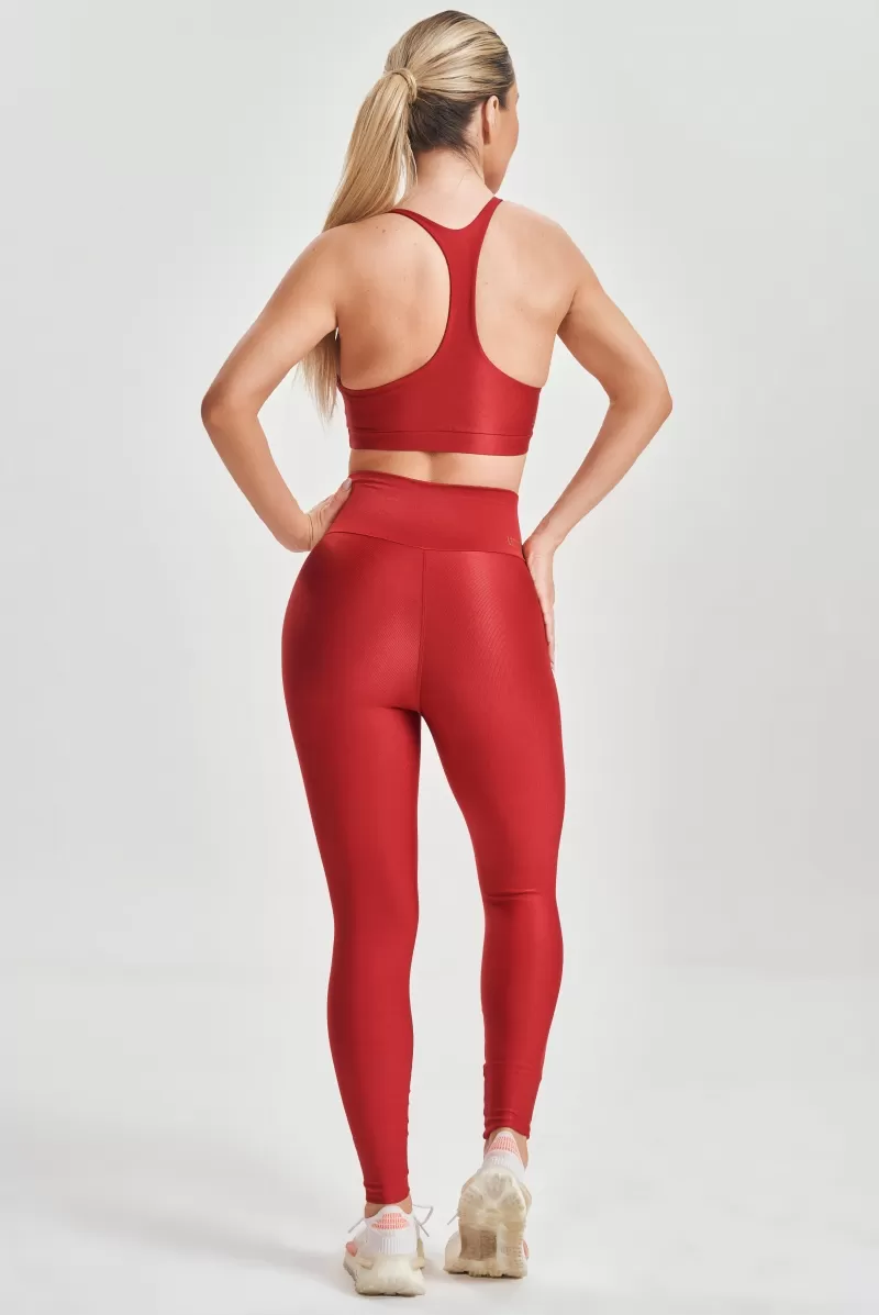 Lets Gym - Red Just Leggings - 2555VM Lets Gym - Red Just Leggings - 2555VM
