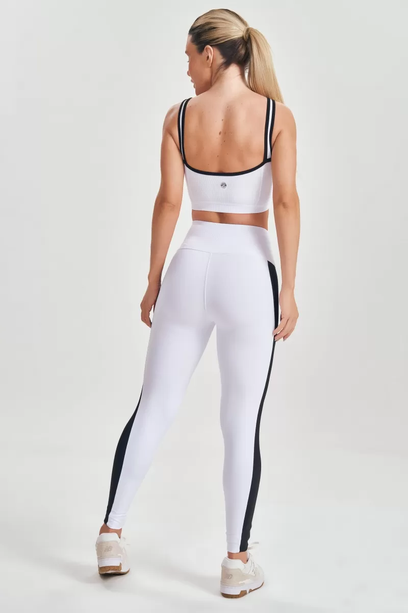 Lets Gym - White Court Leggings - 2562BR