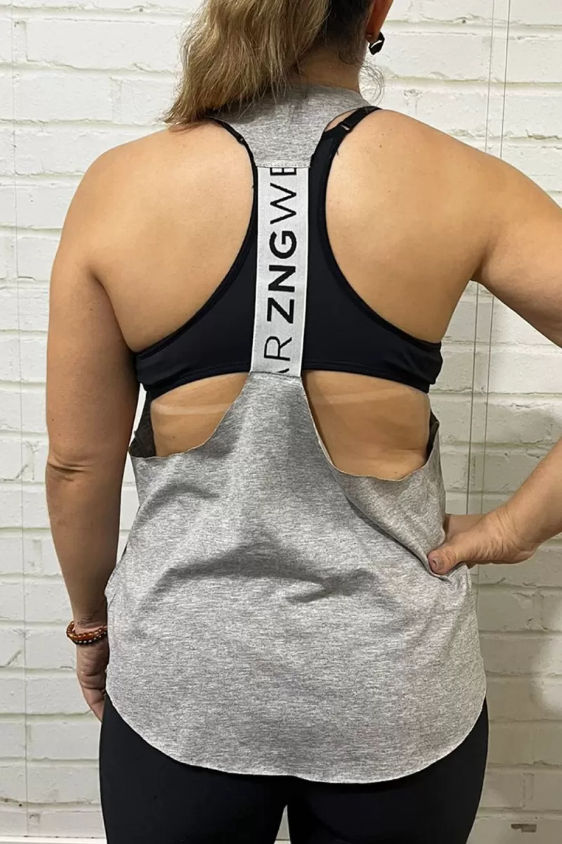 ZNG - DONT GIVE UP MIXED TANK TOP - BLU405 ZNG - DONT GIVE UP MIXED TANK TOP - BLU405