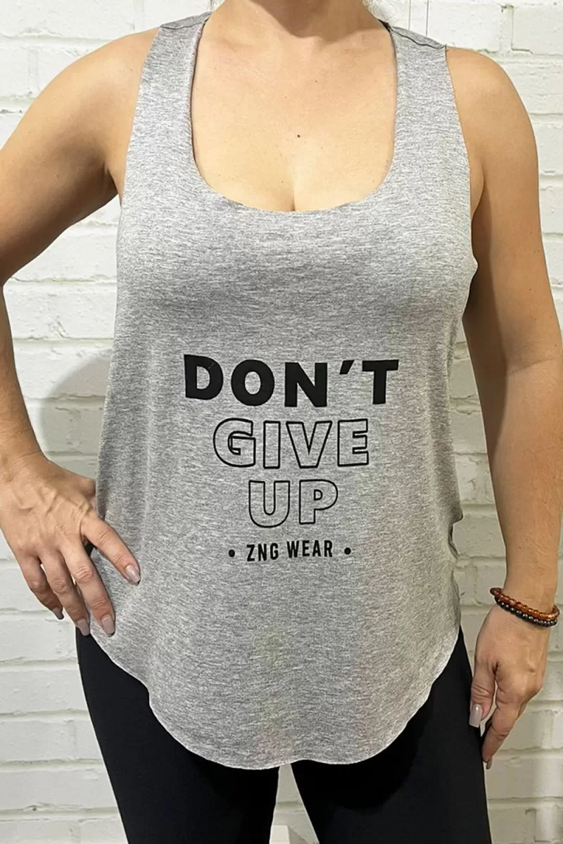 ZNG - DONT GIVE UP MIXED TANK TOP - BLU405 ZNG - DONT GIVE UP MIXED TANK TOP - BLU405