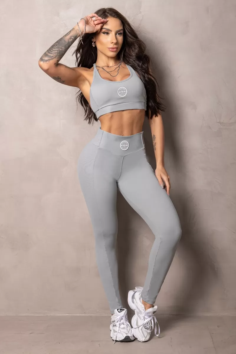 Hipkini - Elevate Grey Halter Top - 33330848