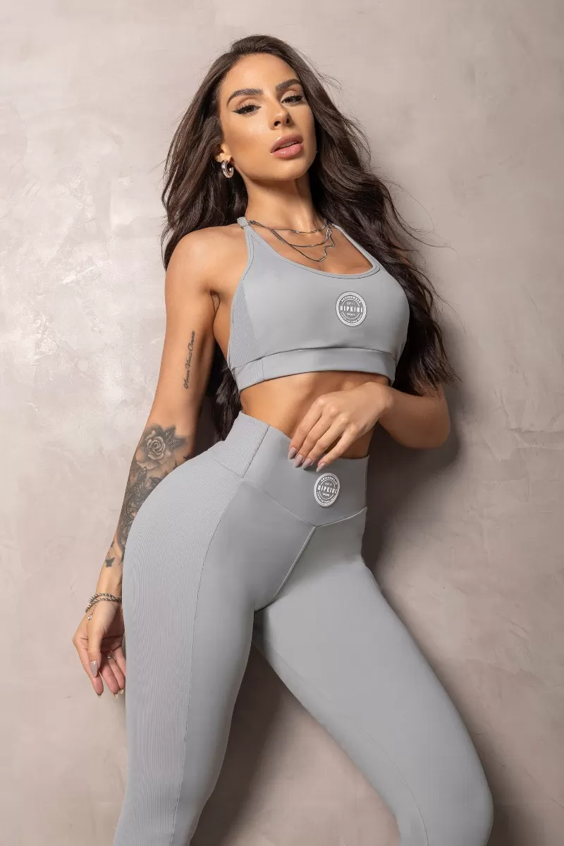 Hipkini - Elevate Grey Halter Top - 33330848