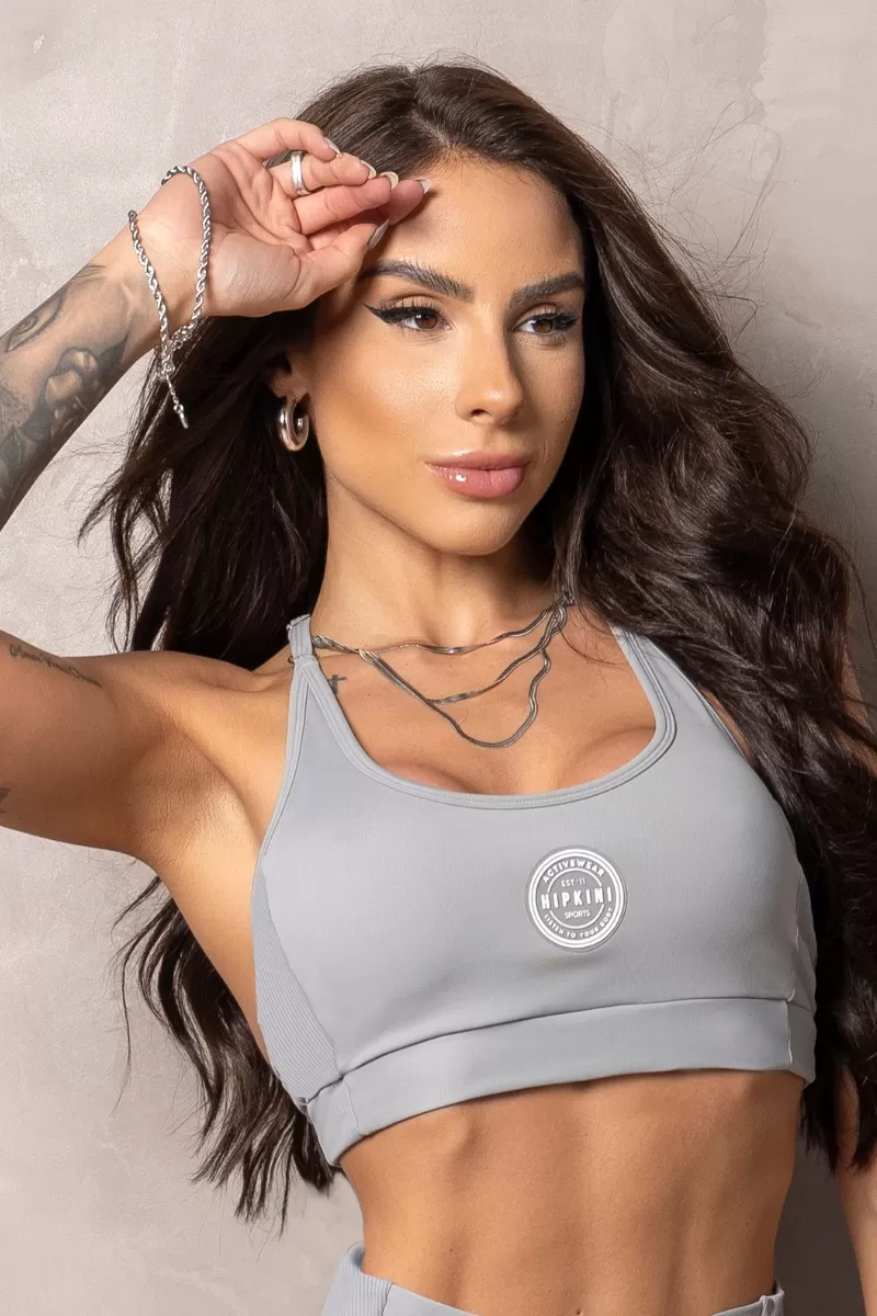 Hipkini - Elevate Grey Halter Top - 33330848