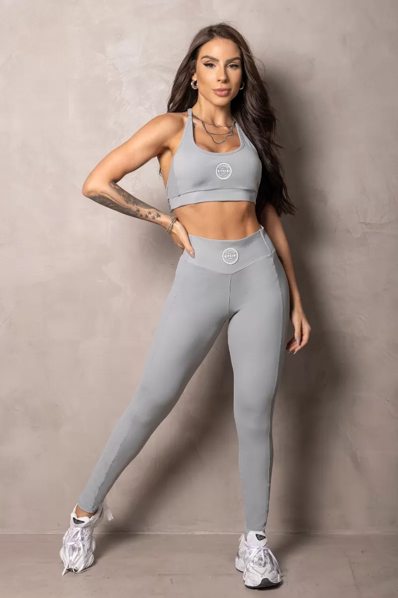 Hipkini - Elevate Grey Halter Top - 33330848