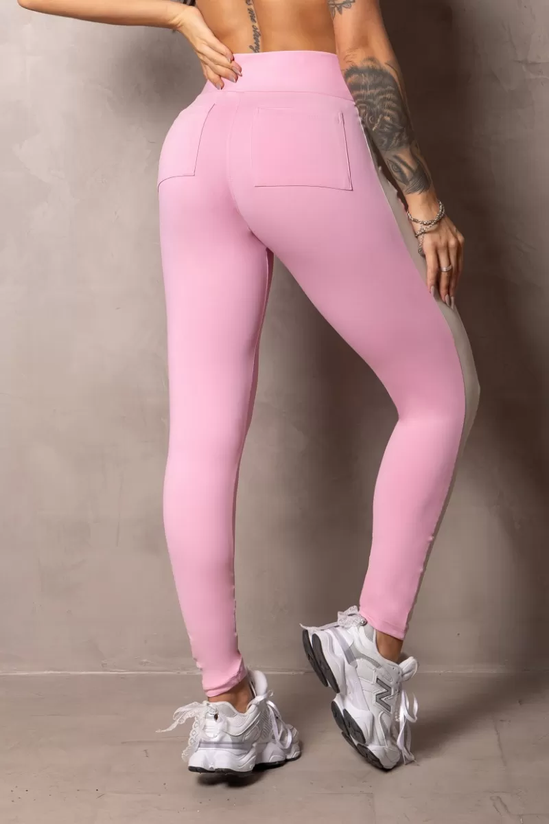Hipkini - Light Pink Elevate Leggings with Pocket - 33330864 Hipkini - Light Pink Elevate Leggings with Pocket - 33330864