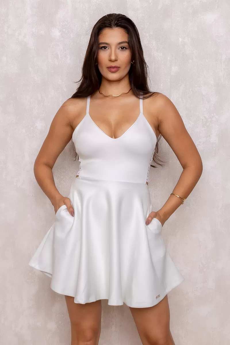 Limone - Vestido Limone aberto costas Branco Gelo - 03-2191BRANCO Limone - Vestido Limone aberto costas Branco Gelo - 03-2191BRANCO