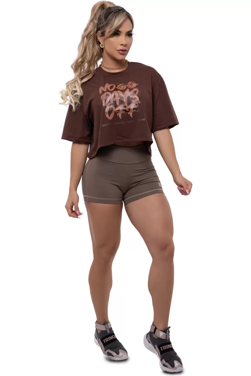 Trincks - Cropped Motivacion No Days Off Cappucino - 