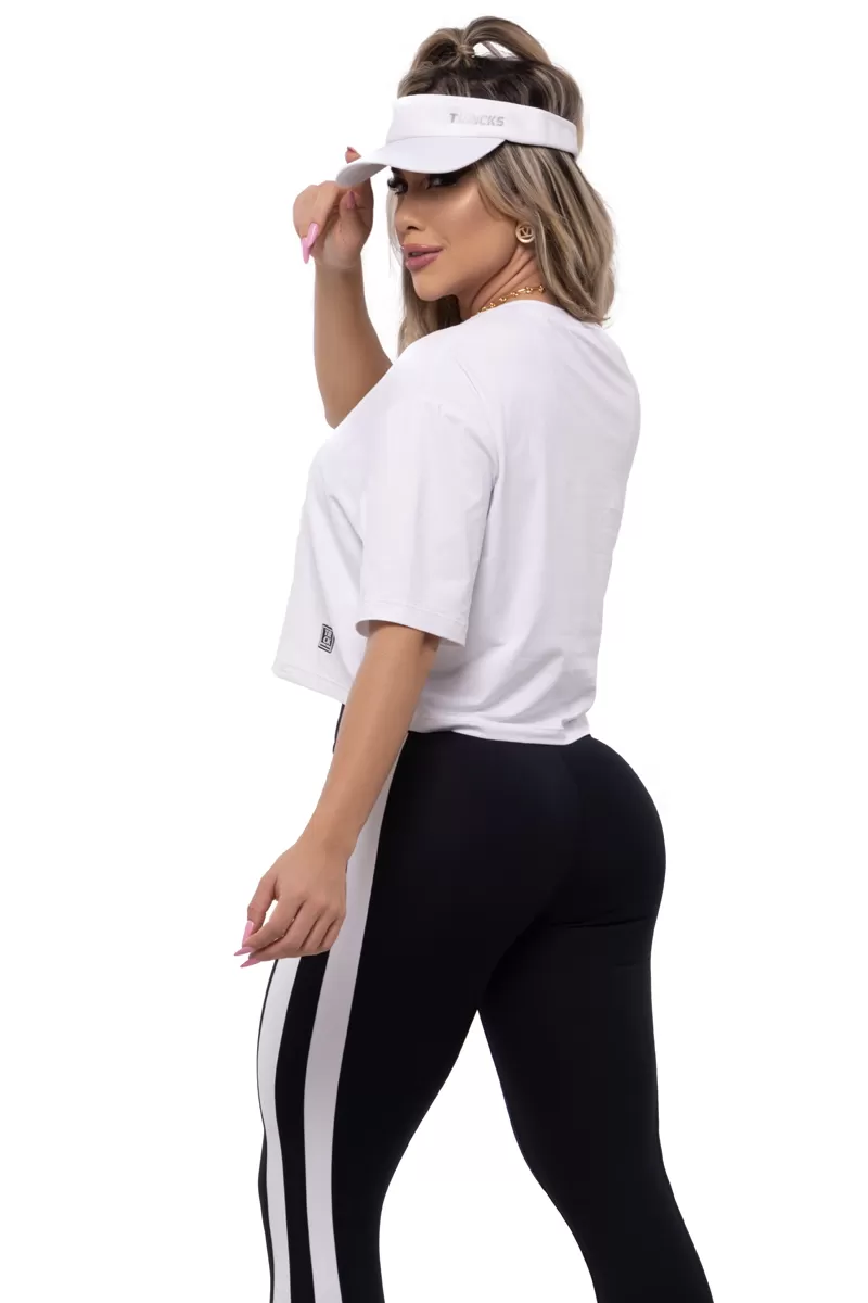 Elastic Power Trincks - Cropped Polyamide White - Elastic Power Trincks - Cropped Polyamide White -