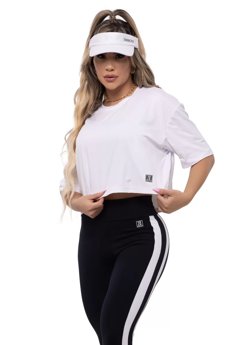 Elastic Power Trincks - Cropped Polyamide White - 